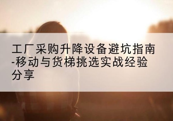 宁津移动式升降机怎么选-工厂采购升降设备避坑指南-移动与货梯挑选实战经验分享